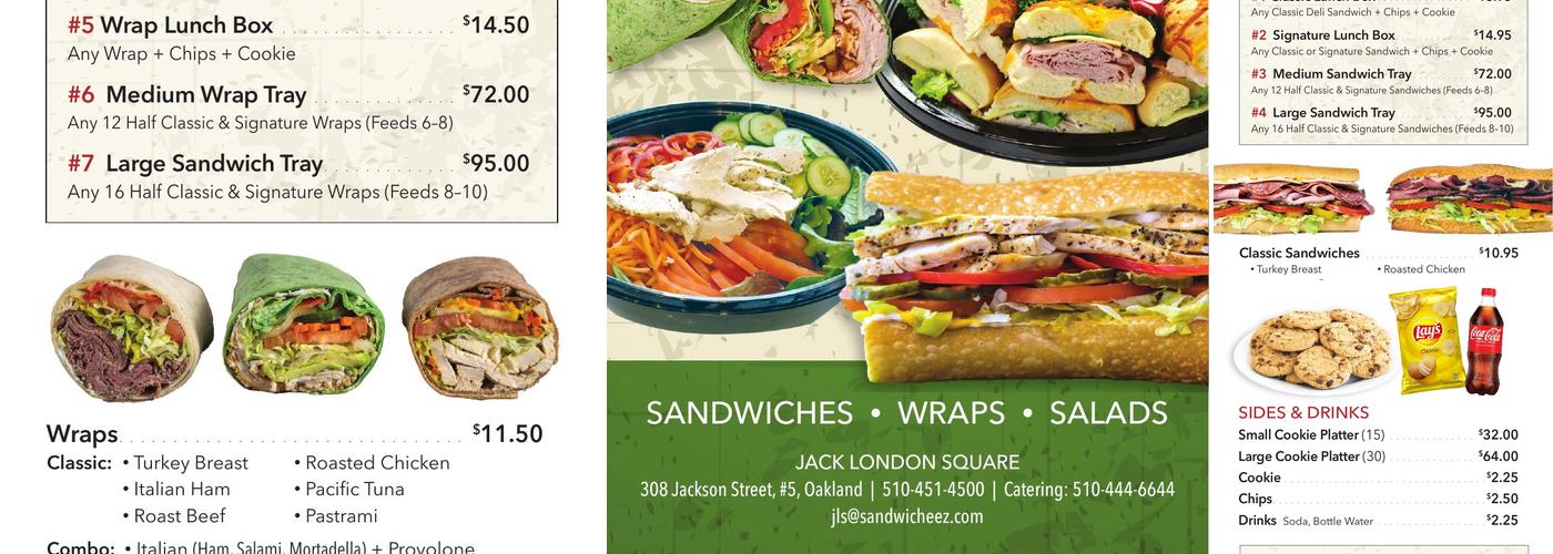 Sandwicheez Menu