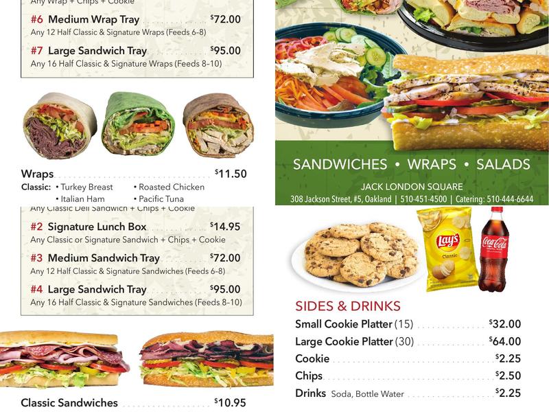 Sandwicheez Menu