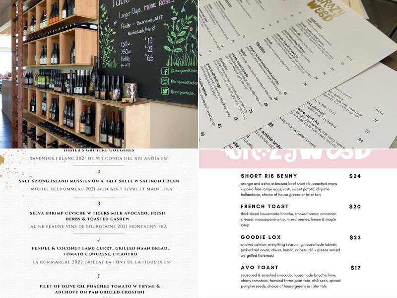 Crazyweed Kitchen Menu