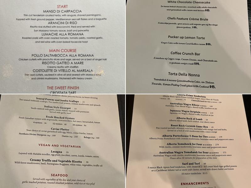 Rustica Menu