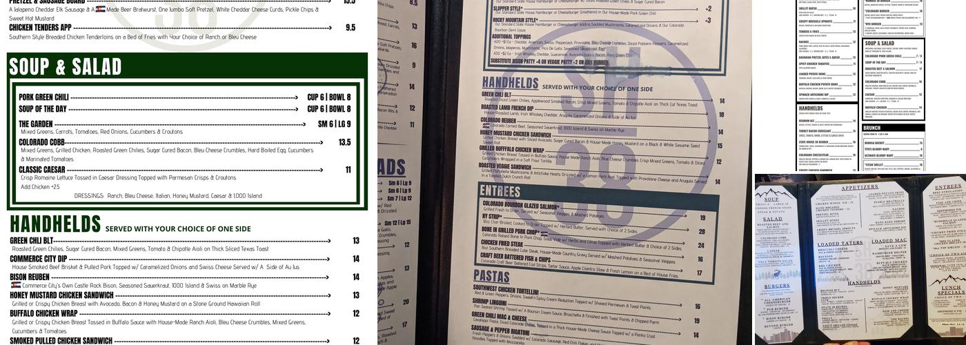 State House Menu