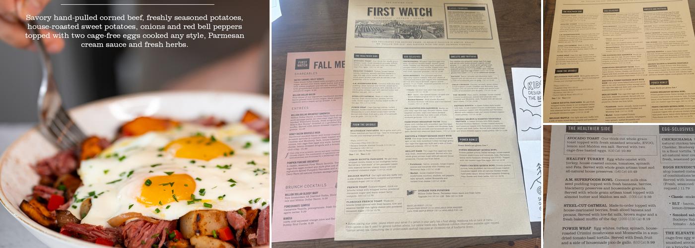 First Watch Menu