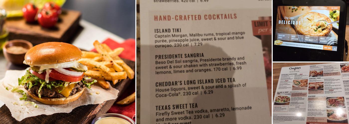 Cheddar's Scratch Kitchen Menu