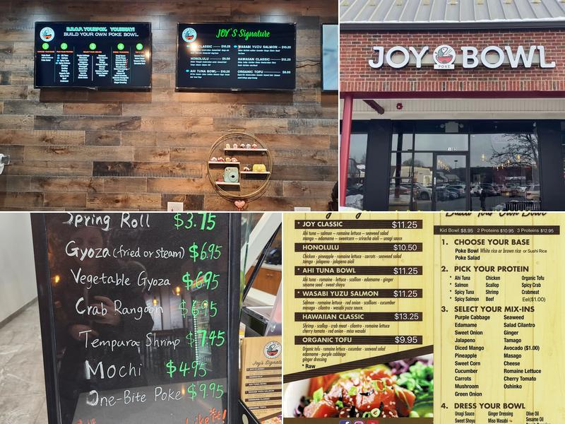 Joy Bowl Poke West Springfield Menu