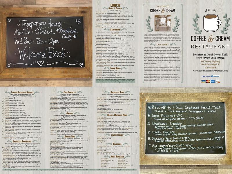 COFFEE & CREAM Menu