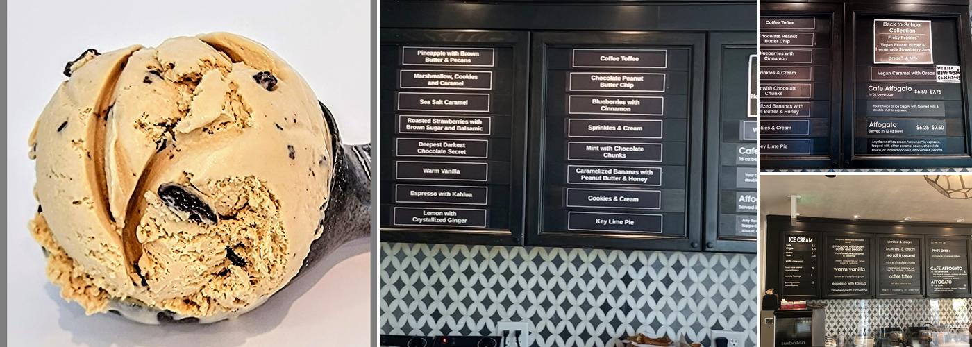 Bright Ice Scoop Shop Menu