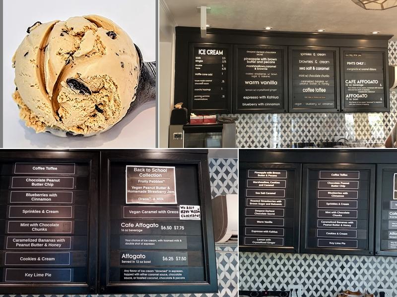 Bright Ice Scoop Shop Menu