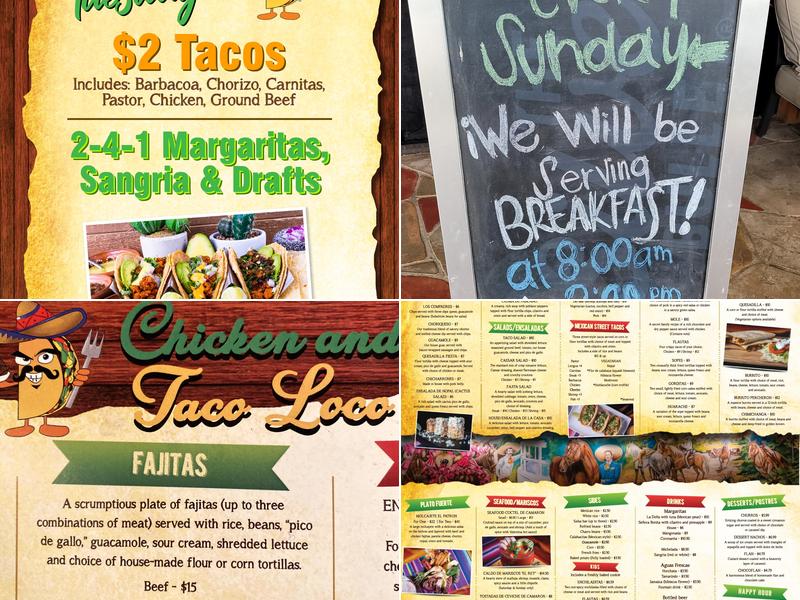 Chicken and Taco Loco Bar & Grill Menu