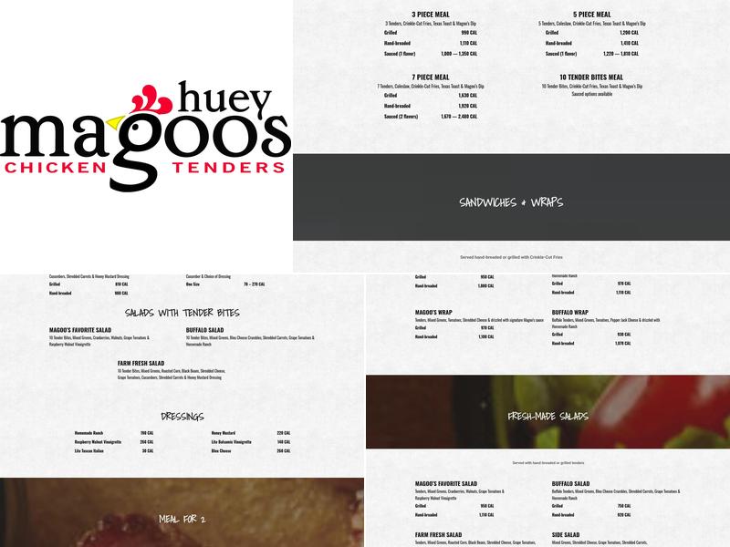 Huey Magoo's Chicken Tenders Menu