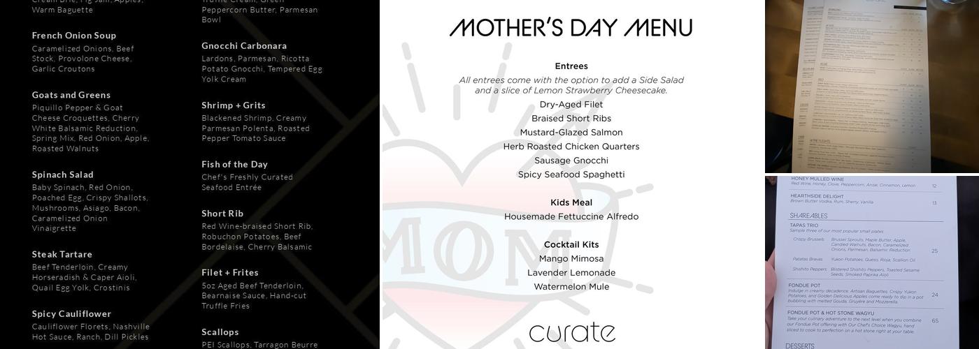 Curate Menu
