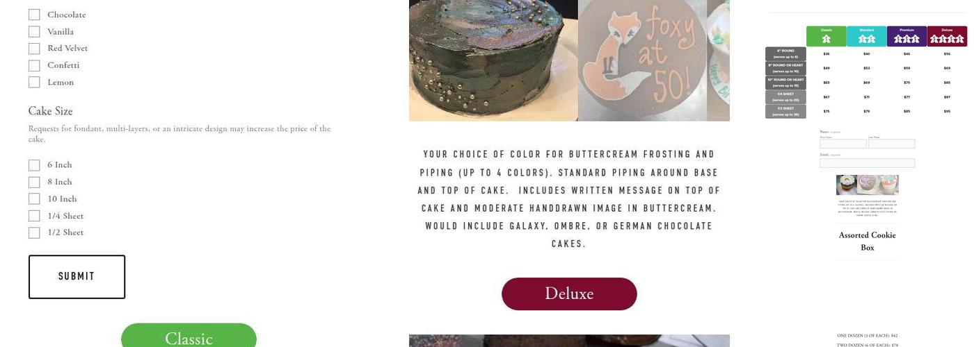 Protagonist Cafe Menu