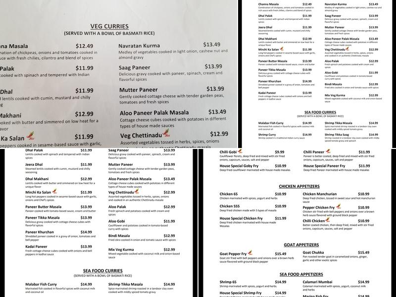 Biryani Kitchen Menu