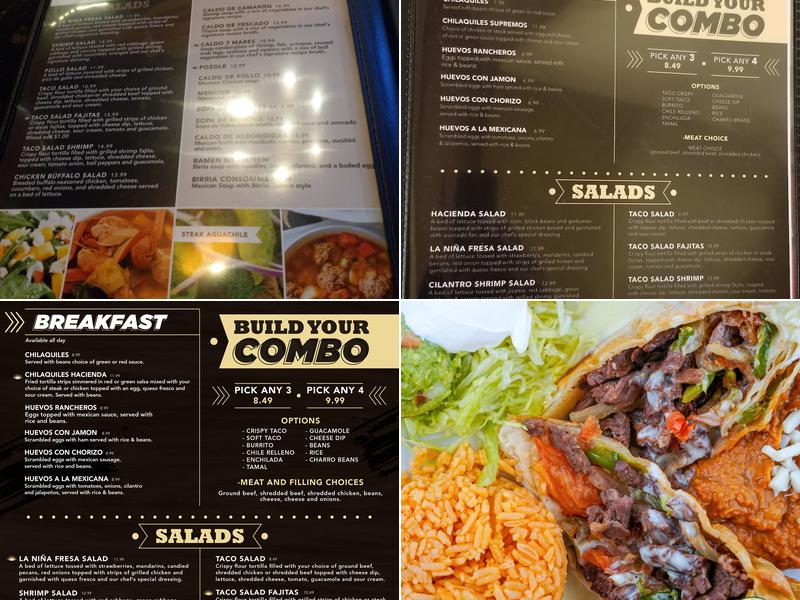 Hacienda Vieja Mexican Grill Menu