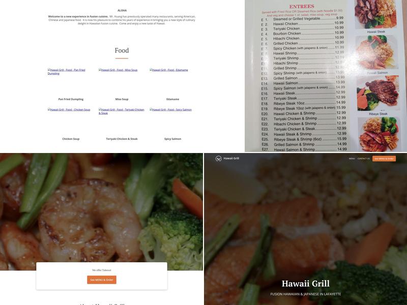 Hawaii Grill Menu