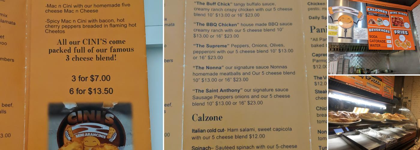 CINIS Menu