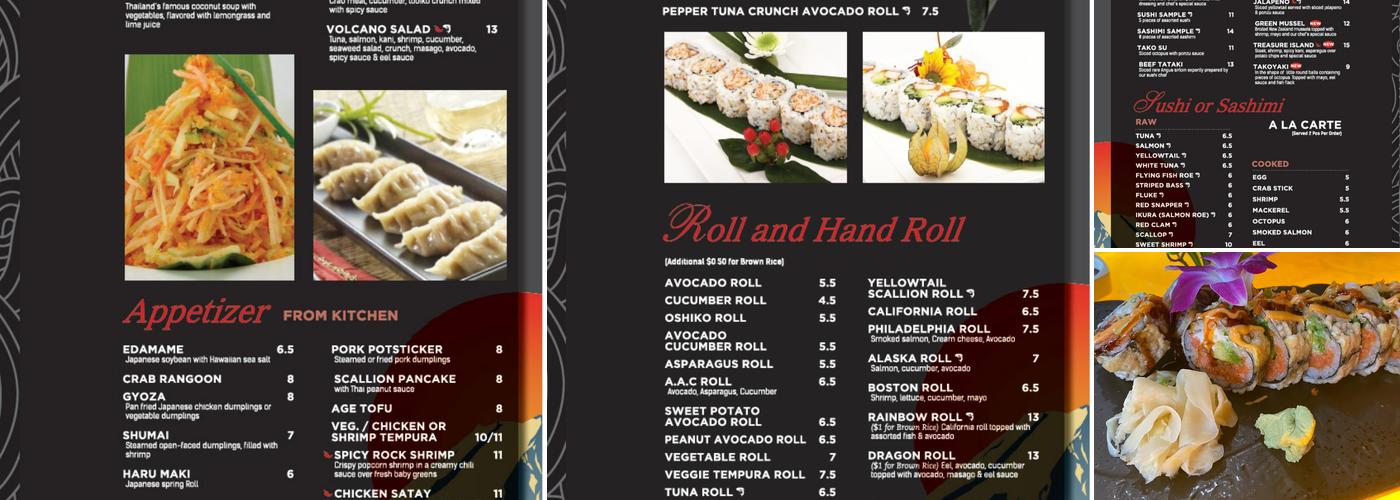 Azuma Sushi Bistro Menu
