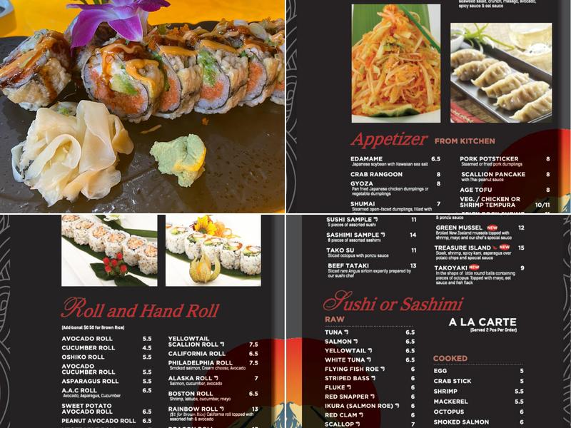 Azuma Sushi Bistro Menu