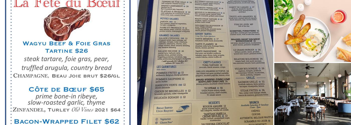 Brasserie Memere Menu