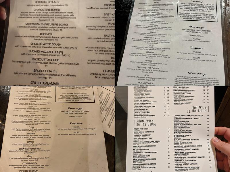 Salted Dough Menu