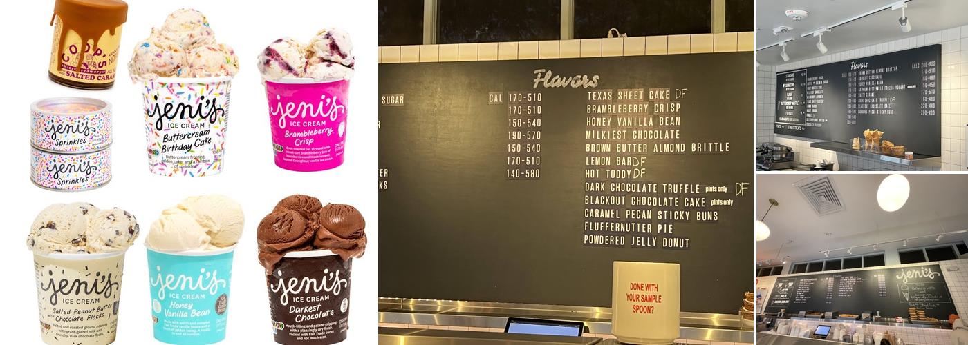 Jeni's Splendid Ice Creams Menu