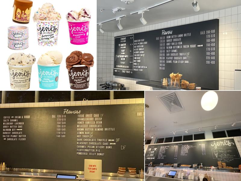 Jeni's Splendid Ice Creams Menu