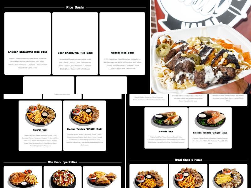 Abu Omar Halal - Richardson, TX Menu