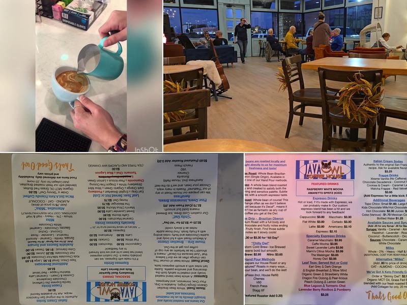 Java Owl Coffee House Menu