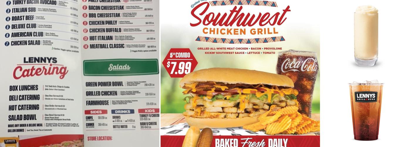 Lennys Grill & Subs Menu