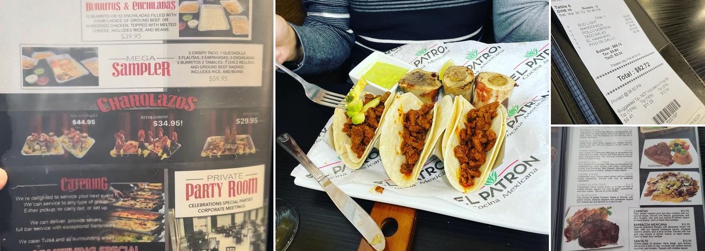 El Patron Cocina Mexicana Menu