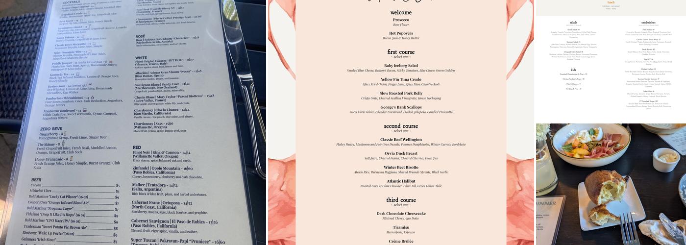 Community Table Menu