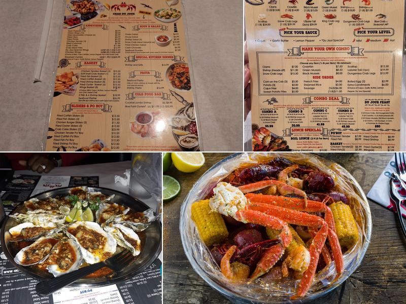 Crab Du Jour Cajun Seafood & Bar Menu