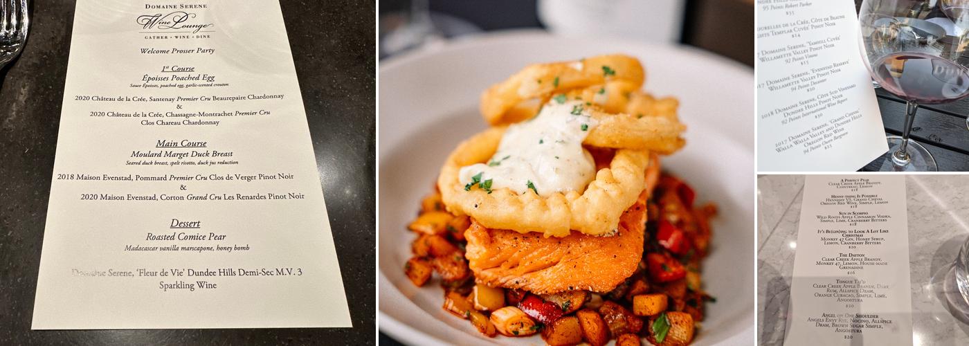 Domaine Serene Wine Lounge Lake Oswego Menu