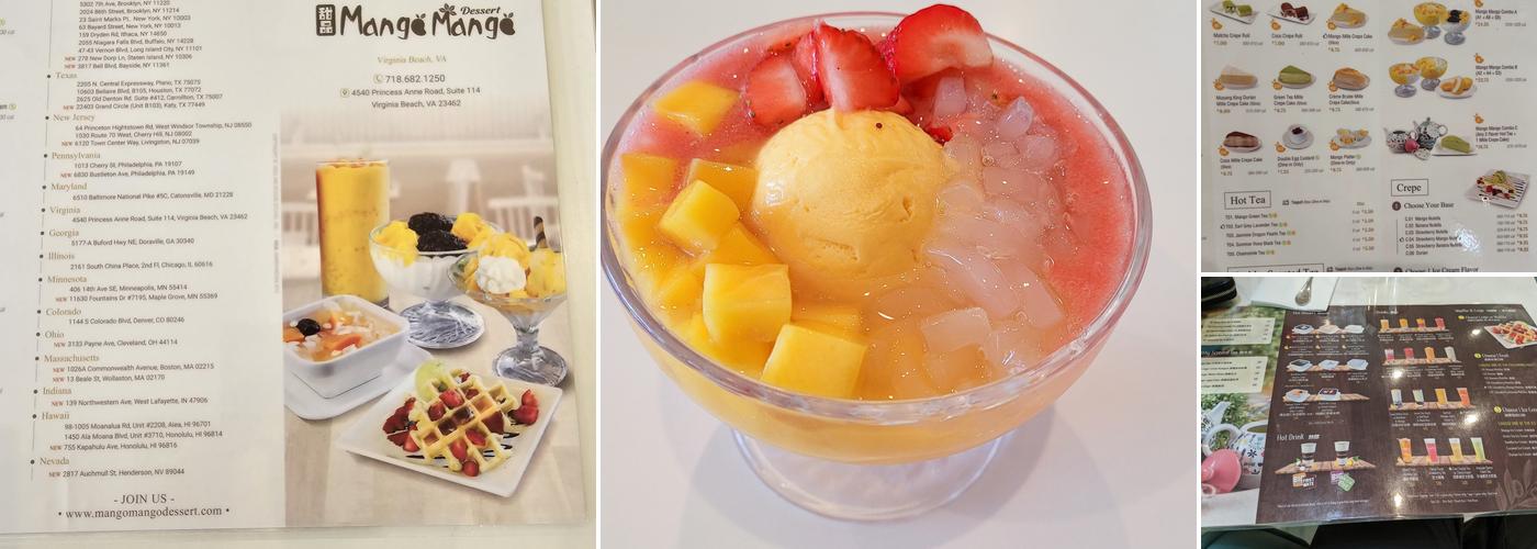 Mango Mango Dessert Menu