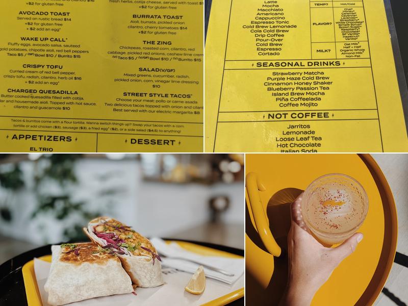 Electric Coffee House Menu