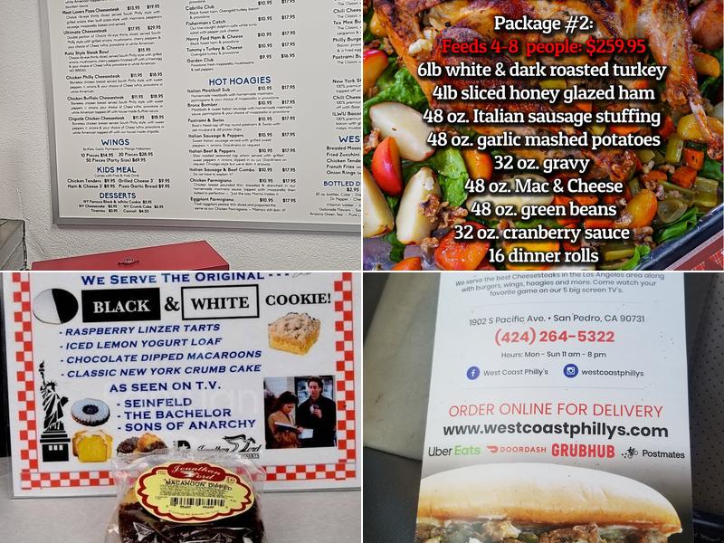 West Coast Philly's Menu