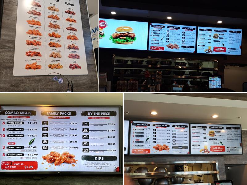 Fire Wings Menu