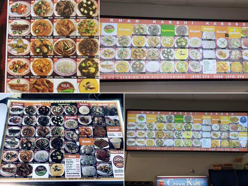 Khan Karahi Kabobs Menu