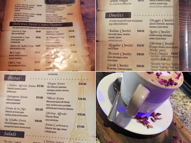 Nina's Cafe & BAR Menu