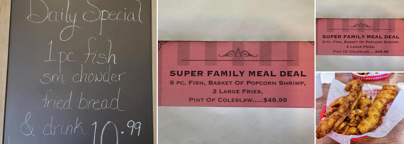 Portside Fish & Chips Menu