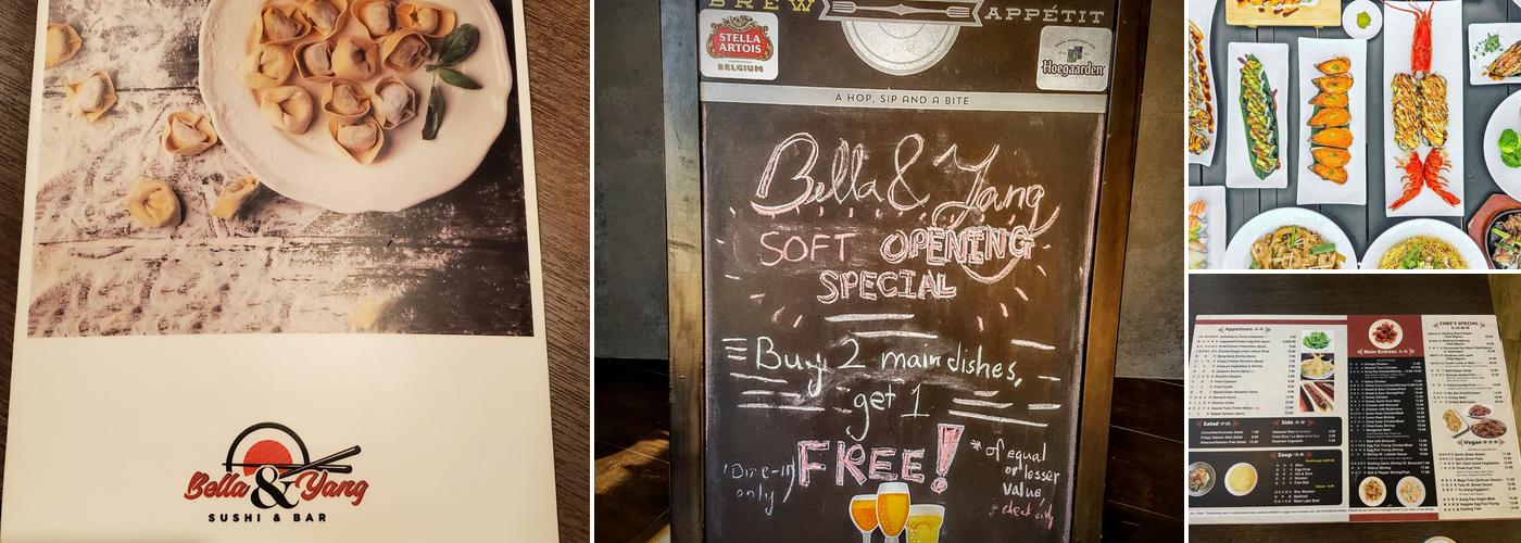 Bella & Yang Menu