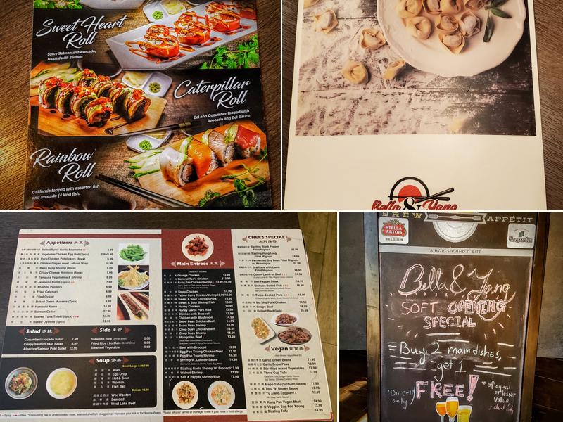 Bella & Yang Menu