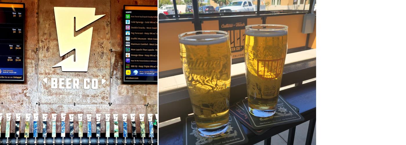 Slice Beer Company Menu