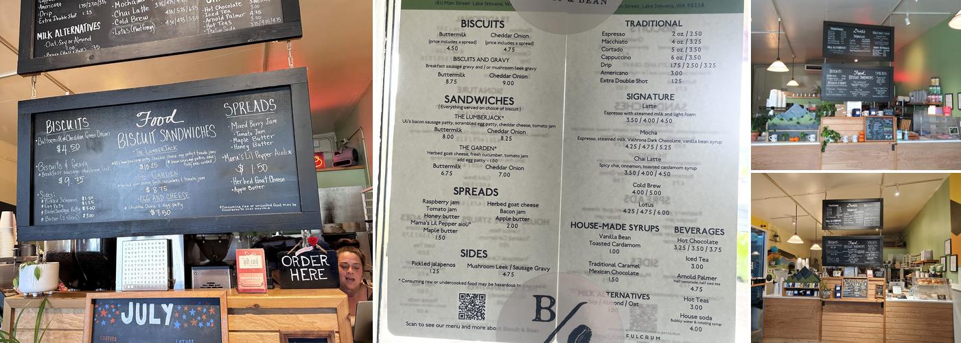 Biscuit & Bean Lake Stevens Menu