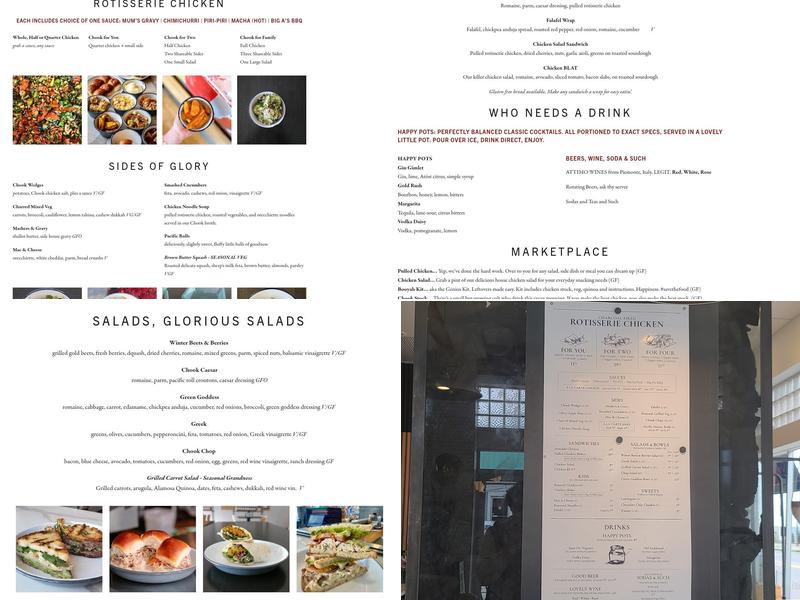 Chook Menu