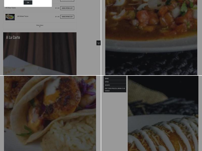 Maskadores Taco Shop Menu