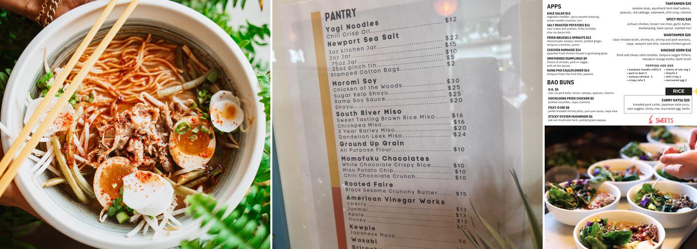 Yagi Noodles Menu