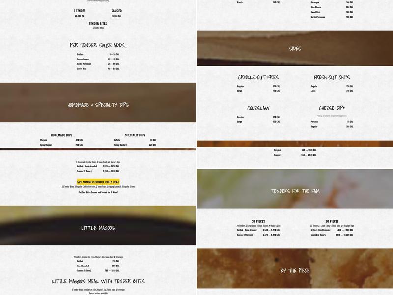 Huey Magoo's Chicken Tenders - Sunrise Menu