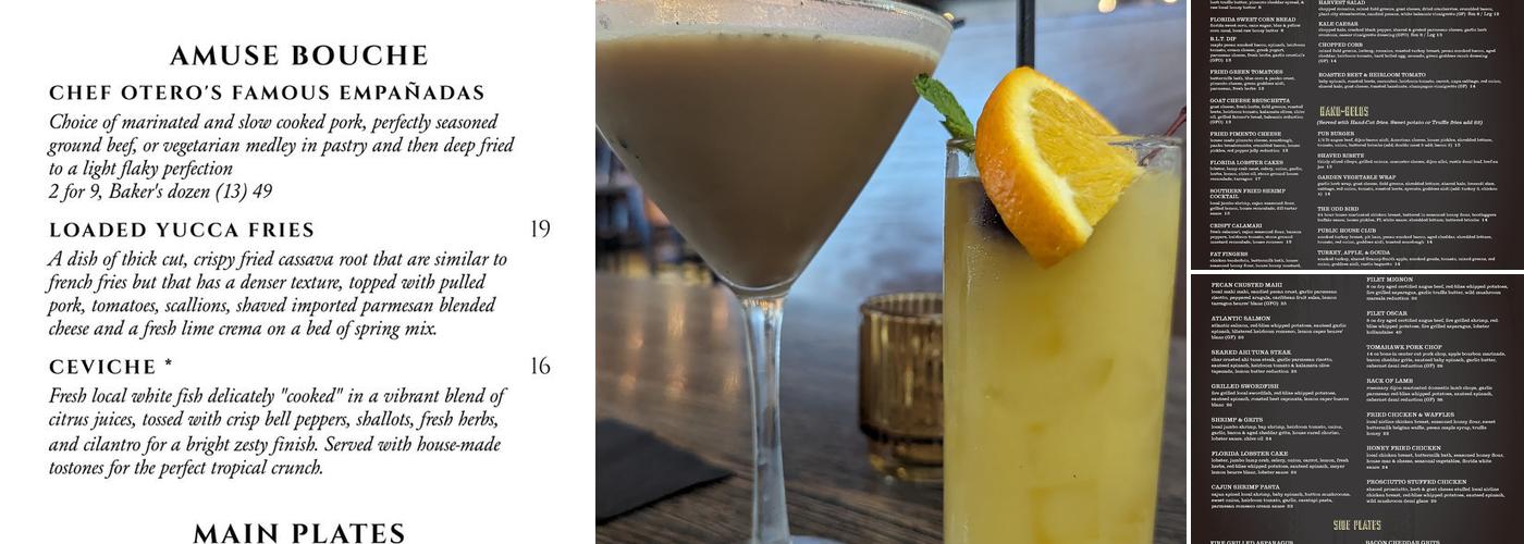 The General Public House Menu