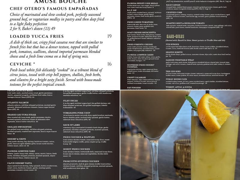 The General Public House Menu