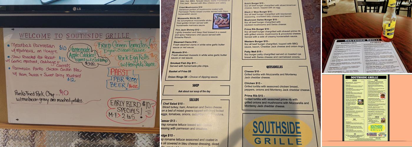 Southside Grille Menu